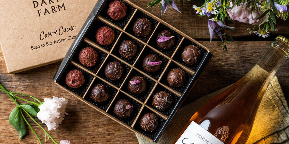 Cow & Cacao Mother's Day Truffles & Katja Rosé